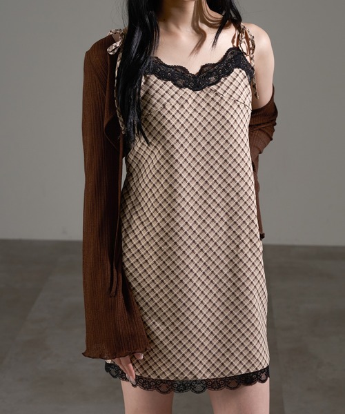 apres jour mignon(アプレジュールミニョン)の「レース付きミニワンピース【ZOZOTOWN限定アイテム】(ワンピース・レディース・ブラック系その他/ブラウン系その他/ブラック・フリー/X-LARGE)」の9枚目の写真