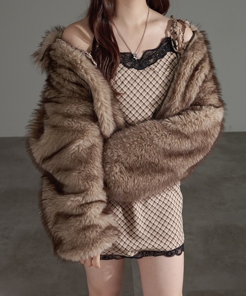 apres jour mignon(アプレジュールミニョン)の「レース付きミニワンピース【ZOZOTOWN限定アイテム】(ワンピース・レディース・ブラック系その他/ブラウン系その他/ブラック・フリー/X-LARGE)」の4枚目の写真