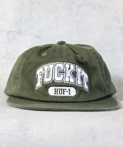 HUF（ハフ）の「HUF FUCK ITキャップ（キャップ・メンズ・ブラック/サンドベージュ/グリーン系その他・FREE）」の9枚目の写真