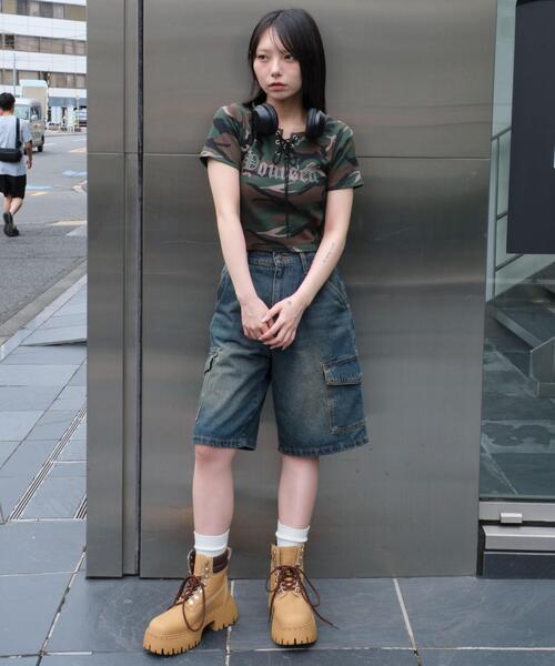 WEGO（ウィゴー）の「WEGO/グラフィックレースアップちびT（Tシャツ/カットソー・レディース・その他1/その他3/その他2/その他4・FREE）」の20枚目の写真