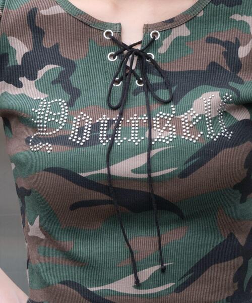 WEGO（ウィゴー）の「WEGO/グラフィックレースアップちびT（Tシャツ/カットソー・レディース・その他1/その他3/その他2/その他4・FREE）」の22枚目の写真