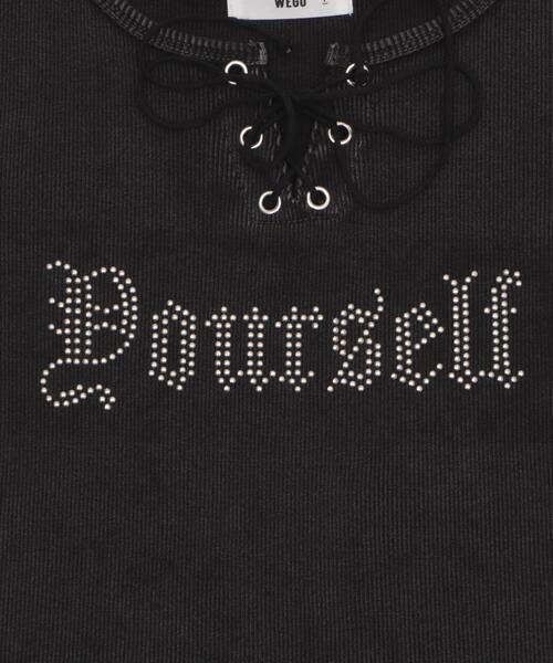 WEGO（ウィゴー）の「WEGO/グラフィックレースアップちびT（Tシャツ/カットソー・レディース・その他1/その他3/その他2/その他4・FREE）」の12枚目の写真