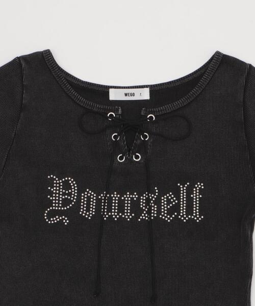 WEGO（ウィゴー）の「WEGO/グラフィックレースアップちびT（Tシャツ/カットソー・レディース・その他1/その他3/その他2/その他4・FREE）」の14枚目の写真