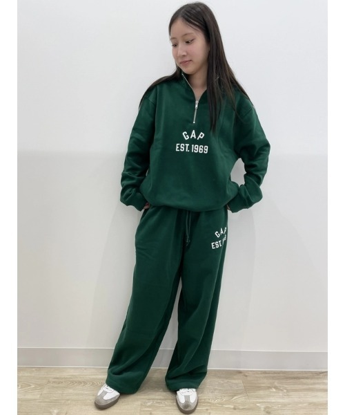 セール】ビンテージソフト オーバーサイズ GAPロゴ 1/4ジップ