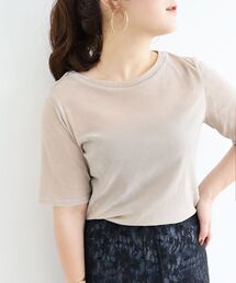 le.coeur blanc | シアーベロアTシャツ(Tシャツ/カットソー)