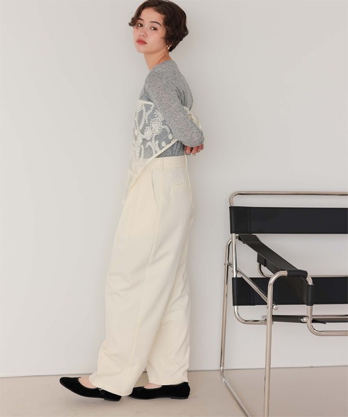 着心地抜群シアーボートネックトップス（Tシャツ/カットソー