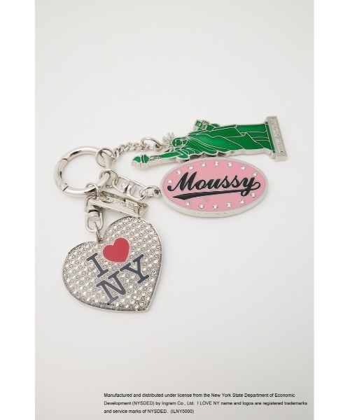 I LOVE NY MULTI CHARM キーチェーン（キーホルダー）｜MOUSSY