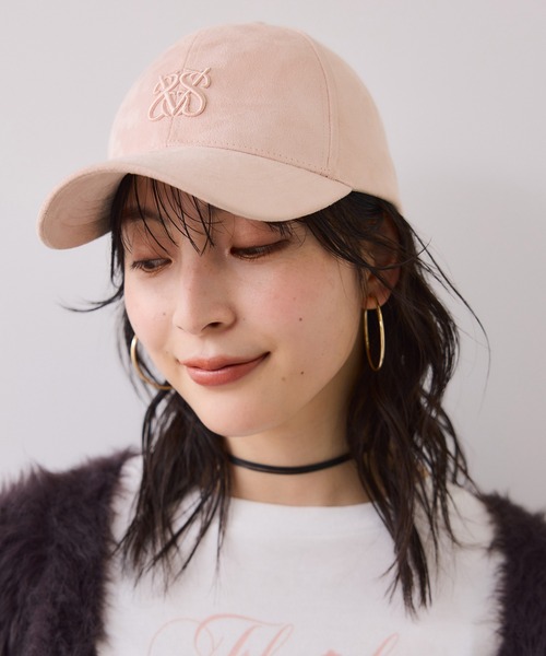 VIS(ビス)の「スエードロゴキャップ/追加(キャップ・レディース・チャコールグレー/ブラウン/ピンク系その他2・FREE)」の3枚目の写真