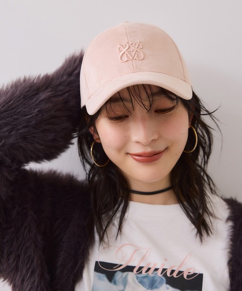 VIS(ビス)の「スエードロゴキャップ/追加(キャップ・レディース・チャコールグレー/ブラウン/ピンク系その他2・FREE)」の6枚目の写真