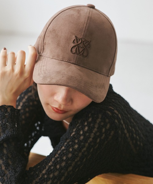 VIS(ビス)の「スエードロゴキャップ/追加(キャップ・レディース・チャコールグレー/ブラウン/ピンク系その他2・FREE)」の9枚目の写真