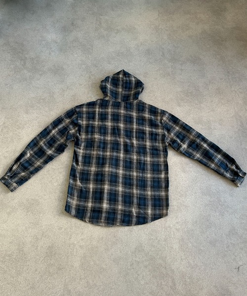 lilful(リルフル)の「フーデッドチェックビッグシルエットシャツ(シャツ/ブラウス・メンズ・ブルー・S/M)」の21枚目の写真