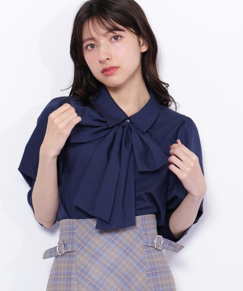 【試着のみ】JILLSTUART  ボウタイリボン付きブラウス セール】◇リボンボウタイブラウス（シャツ/ブラウス）｜JILL by JILL