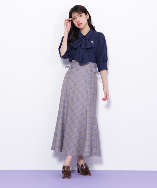 JILL STUART ジルバイジルスチュアート シアーリボンブラウス ボウタイ JILL by JILL STUART｜シャイニーシアーボウタイブラウス