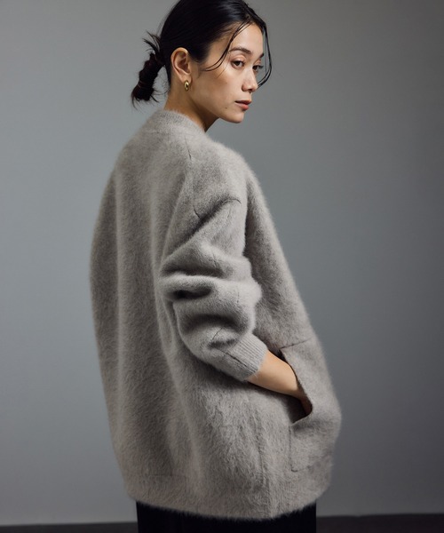 フォックスカシミヤ混ジップブルゾン（ブルゾン）｜SALON adam et rope