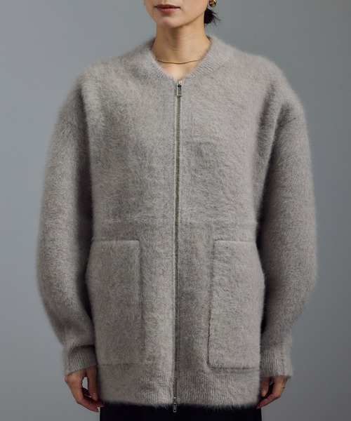 フォックスカシミヤ混ジップブルゾン（ブルゾン）｜SALON adam et rope