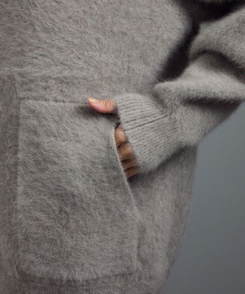 フォックスカシミヤ混ジップブルゾン（ブルゾン）｜SALON adam et rope