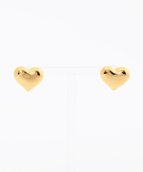 Narcissus(ナルシス)の「ハートモチーフピアス(ピアス(両耳用)・レディース・シルバー/ゴールド・FREE)」の7枚目の写真