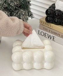 Fun & Daily（ファンアンドデイリー）の「F&D : バブルティッシュボックス（20cm)（インテリア雑貨）」