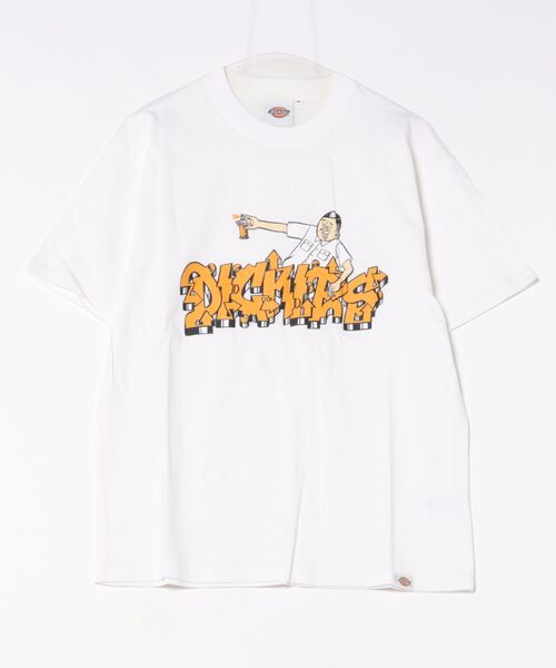 Dickies(ディッキーズ)の「Dickies/ディッキーズ DickiesxESOW 半袖Tシャツ(spray)(Tシャツ/カットソー・メンズ・ホワイト/ブラック/ブラウン・X-LARGE/LARGE/MEDIUM)」の5枚目の写真