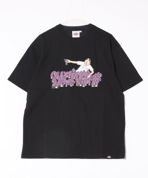 Dickies(ディッキーズ)の「Dickies/ディッキーズ DickiesxESOW 半袖Tシャツ(spray)(Tシャツ/カットソー・メンズ・ホワイト/ブラック/ブラウン・X-LARGE/LARGE/MEDIUM)」の6枚目の写真