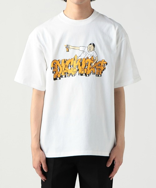 Dickies(ディッキーズ)の「Dickies/ディッキーズ DickiesxESOW 半袖Tシャツ(spray)(Tシャツ/カットソー・メンズ・ホワイト/ブラック/ブラウン・X-LARGE/LARGE/MEDIUM)」の8枚目の写真