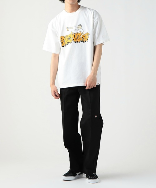 Dickies(ディッキーズ)の「Dickies/ディッキーズ DickiesxESOW 半袖Tシャツ(spray)(Tシャツ/カットソー・メンズ・ホワイト/ブラック/ブラウン・X-LARGE/LARGE/MEDIUM)」の14枚目の写真