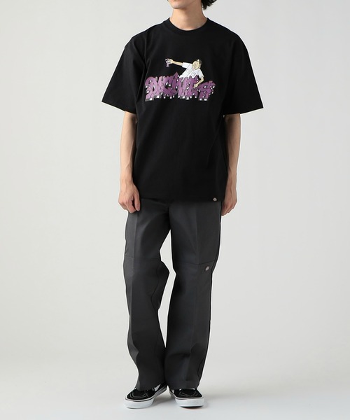 Dickies(ディッキーズ)の「Dickies/ディッキーズ DickiesxESOW 半袖Tシャツ(spray)(Tシャツ/カットソー・メンズ・ホワイト/ブラック/ブラウン・X-LARGE/LARGE/MEDIUM)」の21枚目の写真