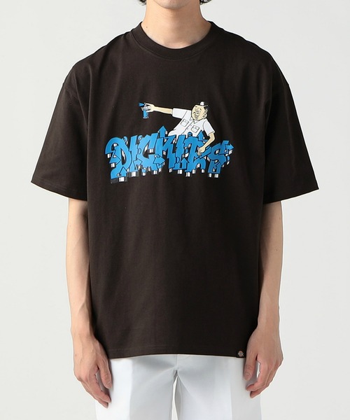 Dickies(ディッキーズ)の「Dickies/ディッキーズ DickiesxESOW 半袖Tシャツ(spray)(Tシャツ/カットソー・メンズ・ホワイト/ブラック/ブラウン・X-LARGE/LARGE/MEDIUM)」の22枚目の写真