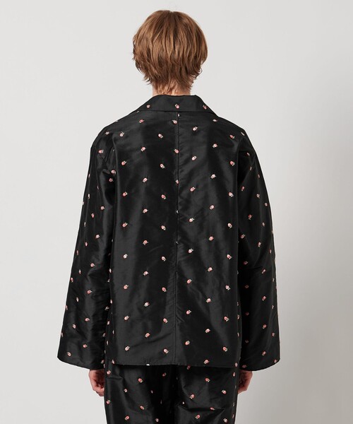 ロエフ LOEFF ブラック シャツ タフタ プルオーバー五分袖ブラウス ロエフ LOEFF ブラック シャツ タフタ プルオーバー五分袖ブラウス