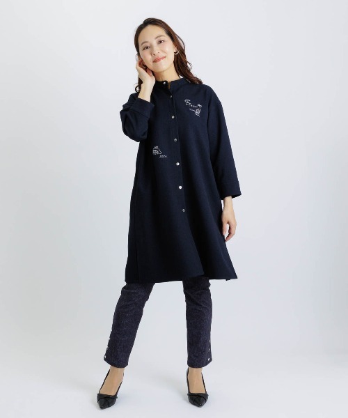 STUDIO PICONE(スタジオピッコーネ)の「ツムギートロングブラウス(シャツ/ブラウス・レディース・ライトグリーン/ライトオレンジ系/ネイビー/ベージュ・M/L/LL)」の17枚目の写真