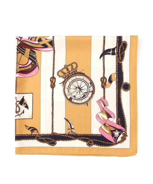 NATURAL BEAUTY BASIC(ナチュラルビューティーベーシック)の「ダブルフェイスイタリアンスカーフ(バンダナ/スカーフ・レディース・レッド/キャメル・FREE)」の5枚目の写真