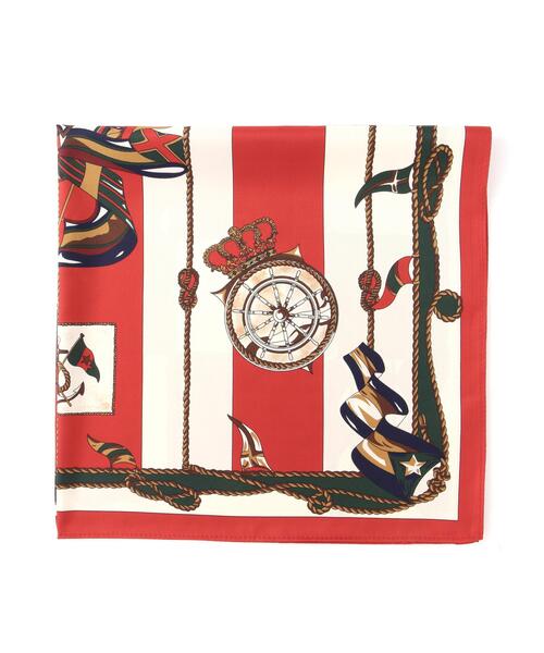 NATURAL BEAUTY BASIC(ナチュラルビューティーベーシック)の「ダブルフェイスイタリアンスカーフ(バンダナ/スカーフ・レディース・レッド/キャメル・FREE)」の6枚目の写真