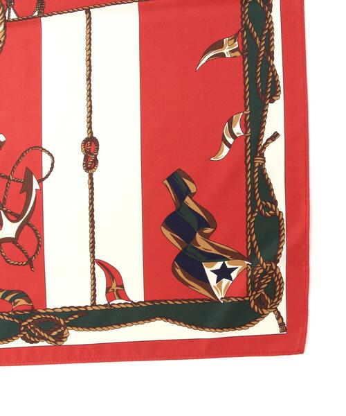 NATURAL BEAUTY BASIC(ナチュラルビューティーベーシック)の「ダブルフェイスイタリアンスカーフ(バンダナ/スカーフ・レディース・レッド/キャメル・FREE)」の8枚目の写真