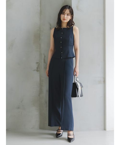 SNIDEL(スナイデル)の「Sustainableキャミベストトップス(キャミソール・レディース・グレー/ブラウン/ネイビー・0/1)」の8枚目の写真