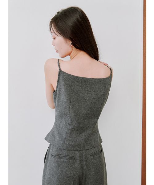 SNIDELSustainableキャミベストトップス＋ハイウエストワイドパンツ Sustainableキャミベストトップス（キャミソール）｜SNIDEL