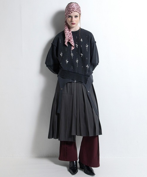 AULA AILA（アウラアイラ）の「ビジューループバックプルオーバー（Tシャツ/カットソー・レディース・ブルー/ピンク/ブラック・0）」の11枚目の写真