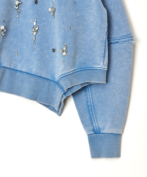 AULA AILA（アウラアイラ）の「ビジューループバックプルオーバー（Tシャツ/カットソー・レディース・ブルー/ピンク/ブラック・0）」の19枚目の写真