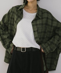 duei（デュイ）の「オーバーサイズチェックルーズシャツ（シャツ/ブラウス）」
