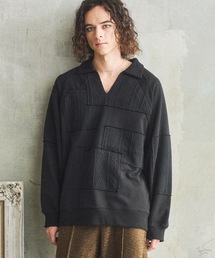 Casper John(LXp[W)Patchwork skipper sweat/pb`[NXLbp[XEFbg(XEFbg)