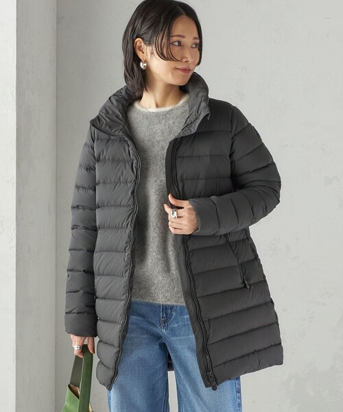 PYRENEX フード付きダウンジャケット 38サイズ グレー SHIPS別注】PYRENEX:SPOUTNIC LONG SOFT（ダウンジャケット/コート