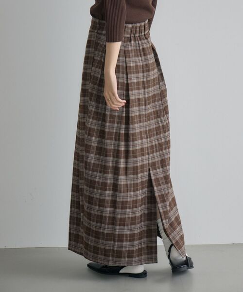 kivi（キヴィ）の「チェックコクーンSK（スカート・レディース・ブラウン系その他2/ブラック系その他2・LARGE/MEDIUM）」の7枚目の写真
