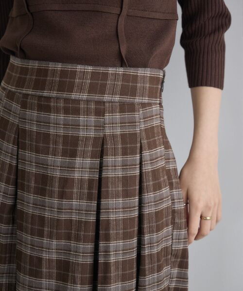 kivi（キヴィ）の「チェックコクーンSK（スカート・レディース・ブラウン系その他2/ブラック系その他2・LARGE/MEDIUM）」の16枚目の写真