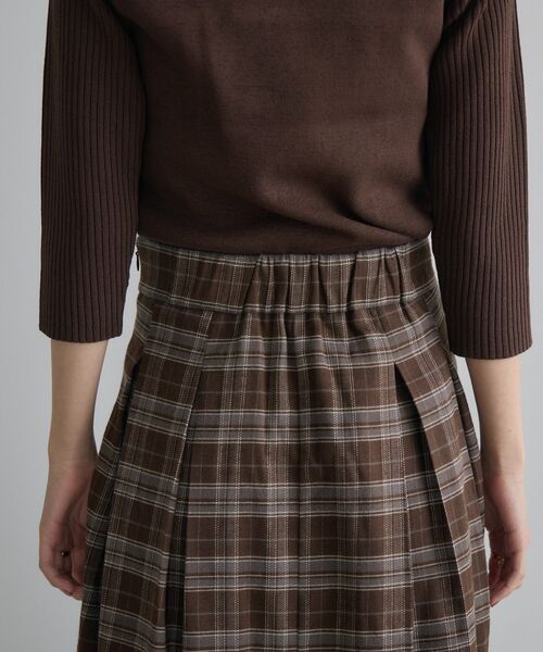 kivi（キヴィ）の「チェックコクーンSK（スカート・レディース・ブラウン系その他2/ブラック系その他2・LARGE/MEDIUM）」の17枚目の写真