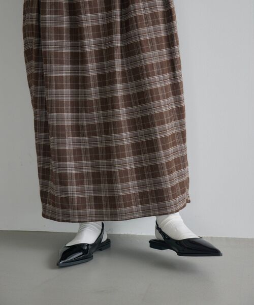 kivi（キヴィ）の「チェックコクーンSK（スカート・レディース・ブラウン系その他2/ブラック系その他2・LARGE/MEDIUM）」の19枚目の写真