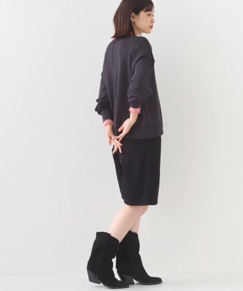 OMNES（オムネス）の「ハイゲージリンキングニットプルオーバー（ニット/セーター・レディース・レッド/ブラウン/オフホワイト/ダークグレー・FREE）」の14枚目の写真