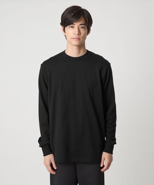 TB 黒 長袖カットソー Hanes＞KURO T 長袖 Tシャツ（Tシャツ/カットソー）｜HANES