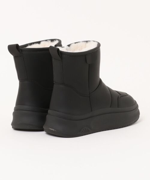 ALL BLACK(オールブラック)の「【厚底/3.5cm/ボア】ボアライニングショートブーツ(ブーツ・レディース・ブラック・36/37/39/38/40)」の2枚目の写真