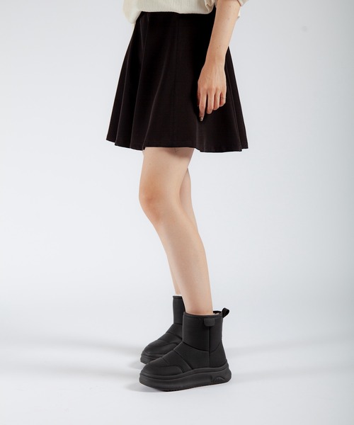 ALL BLACK(オールブラック)の「【厚底/3.5cm/ボア】ボアライニングショートブーツ(ブーツ・レディース・ブラック・36/37/39/38/40)」の6枚目の写真