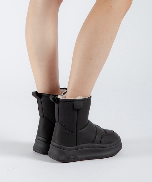 ALL BLACK(オールブラック)の「【厚底/3.5cm/ボア】ボアライニングショートブーツ(ブーツ・レディース・ブラック・36/37/39/38/40)」の7枚目の写真