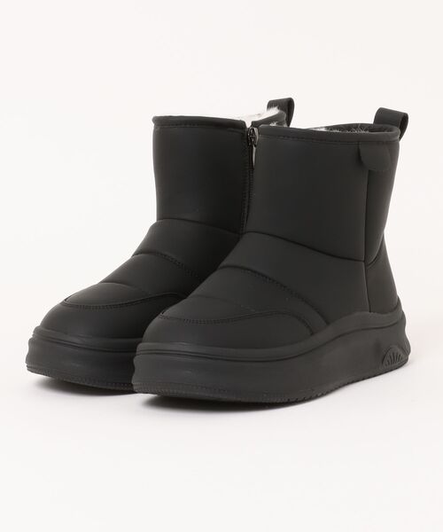 ALL BLACK(オールブラック)の「【厚底/3.5cm/ボア】ボアライニングショートブーツ(ブーツ・レディース・ブラック・36/37/39/38/40)」の9枚目の写真